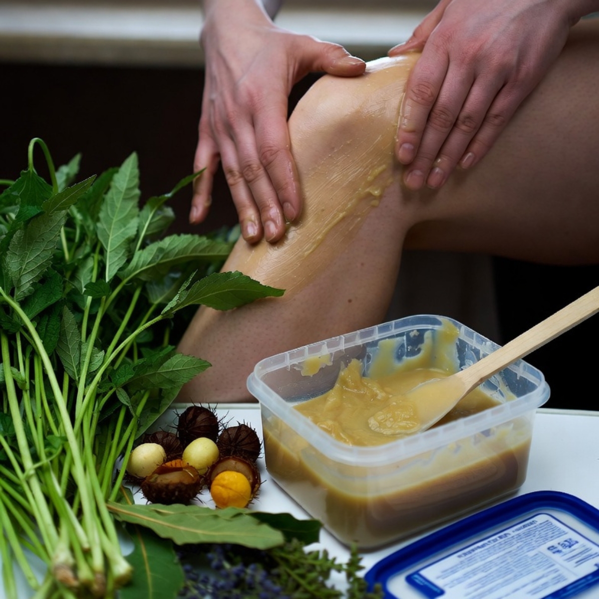 Naturalna maść do stawów z żywokostem, kasztanowcem i nagietkiem